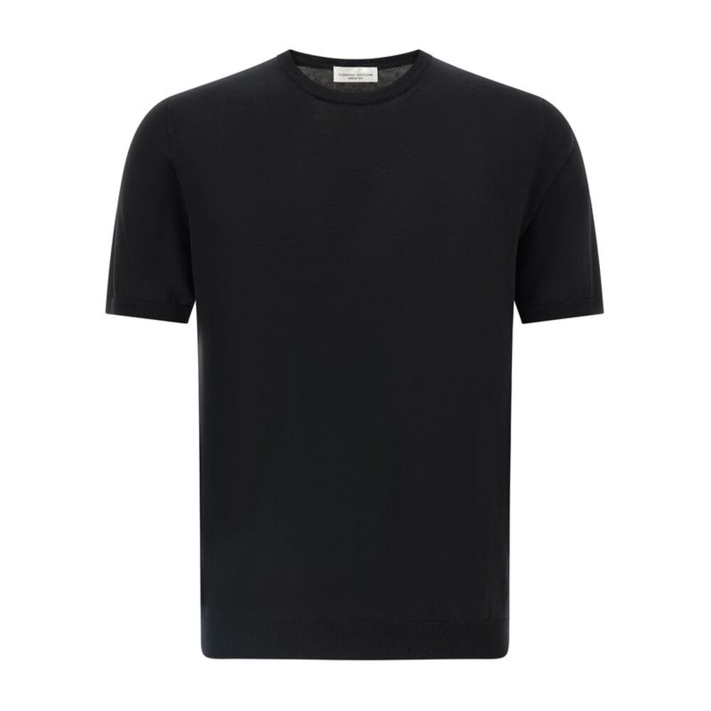 Roberto Collina Black Cotton Men's Cardigan